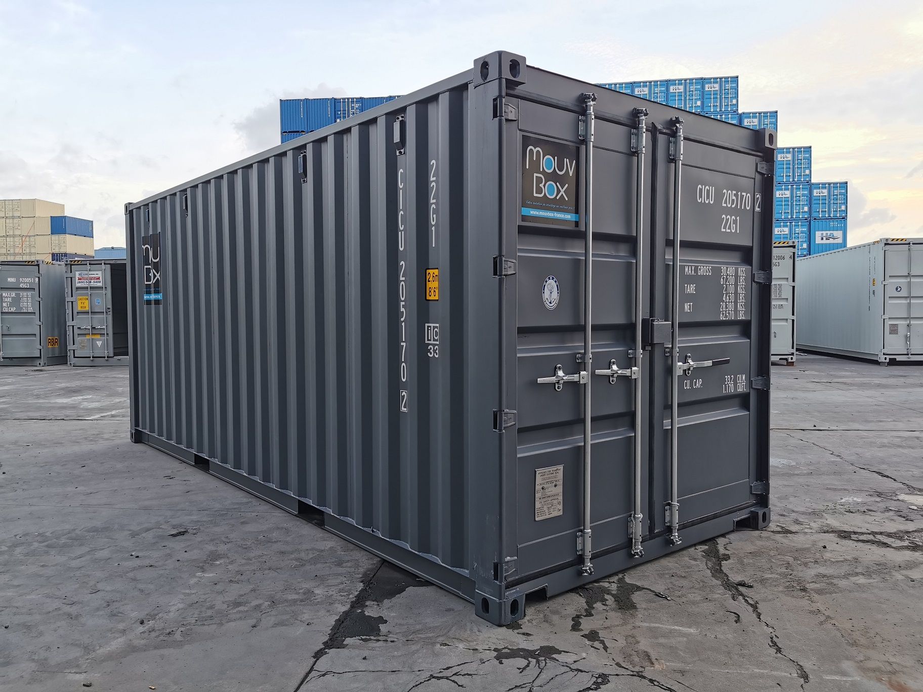 Container maritime 20 pieds dry pour stockage_0