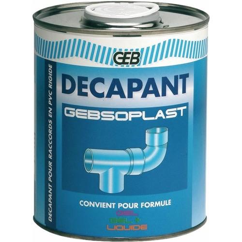 DÉCAPANT PVC - NETTOYAGE AVANT COLLAGE - POT DE 1 LITRE - GEBSOPLAST GEB