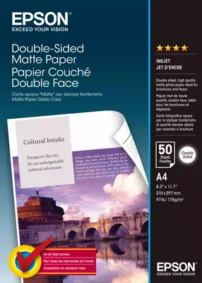 Epson Double-Sided Matte Paper - A4 - 50 Feuilles_0