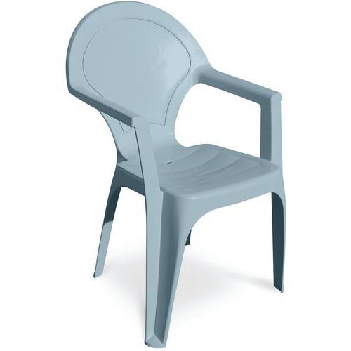 FAUTEUIL JARDIN EMPILABLE BLEU GRIS DAMA - EZPELETA