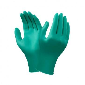 Gants ambidextres en nitrile TNT 92-500 - verts - taille 6.5/7 - boîte de 100 - finition adhérisée - COMASEC_0