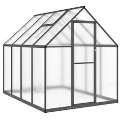 Helloshop26 - Serre tente abri plante fleur légumes avec cadre de base 224 x 169 x 195 cm aluminium anthracite 02_0044496 - 3000220179286_0