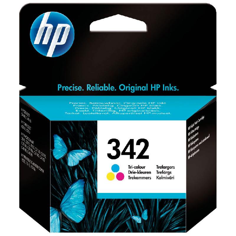 HP 342 - 5 ML - COULEUR (CYAN, MAGENTA, JAUNE) - ORIGINAL - CARTOUCHE D'ENCRE - POUR OFFICEJET 63XX; PHOTOSMART 25XX, C3193, C3194, C4110, C4170, C4173, C4175, C4193, C4194