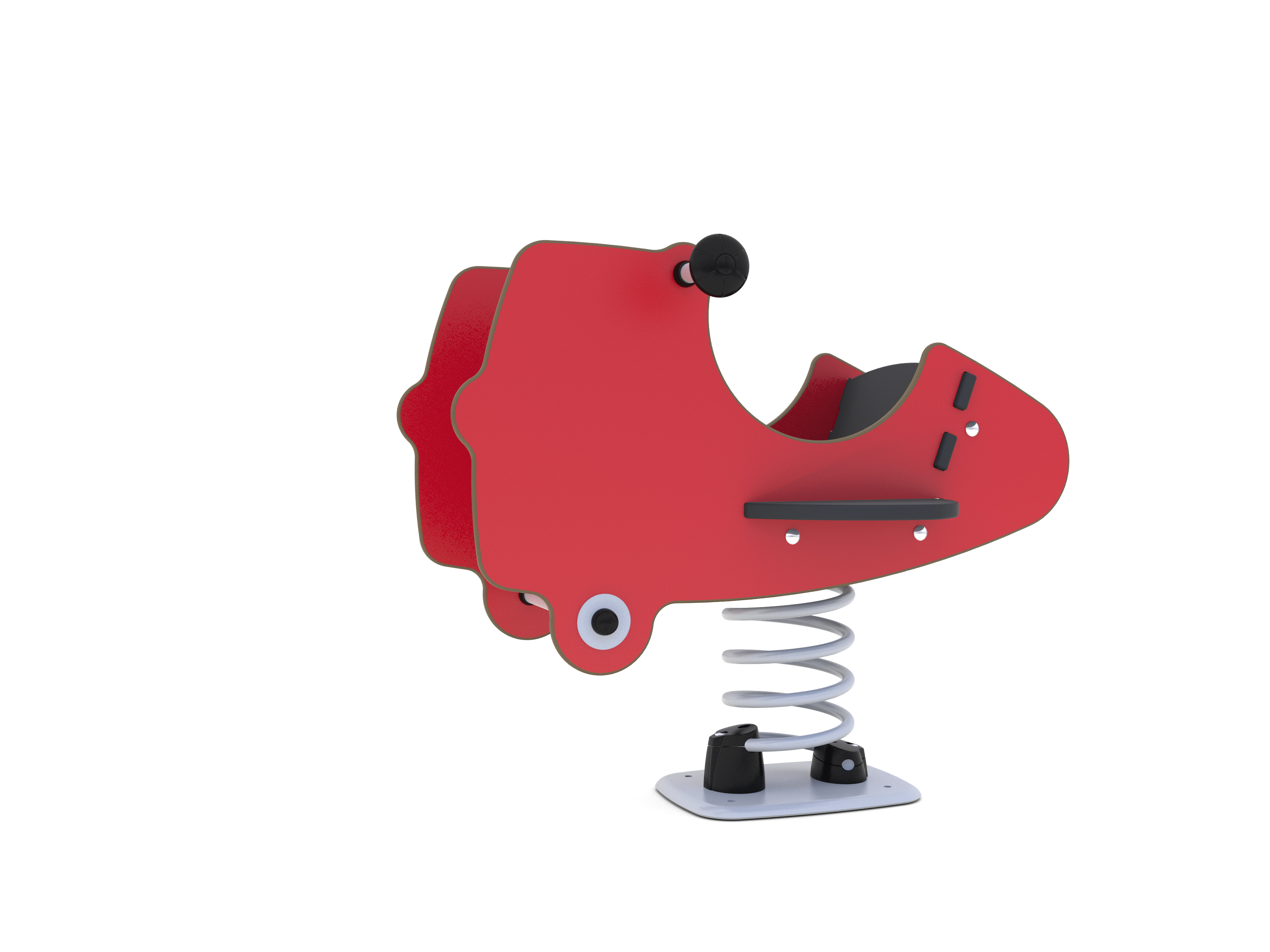 Jeu sur ressort Jetsky 1 place - réf 8045018 - Hags - Rouge avec fondation à enterrer_0