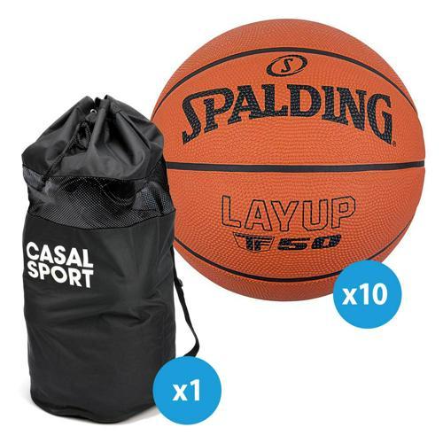 LOT 10 BALLONS BASKET - SPALDING - TF50 LAY-UP