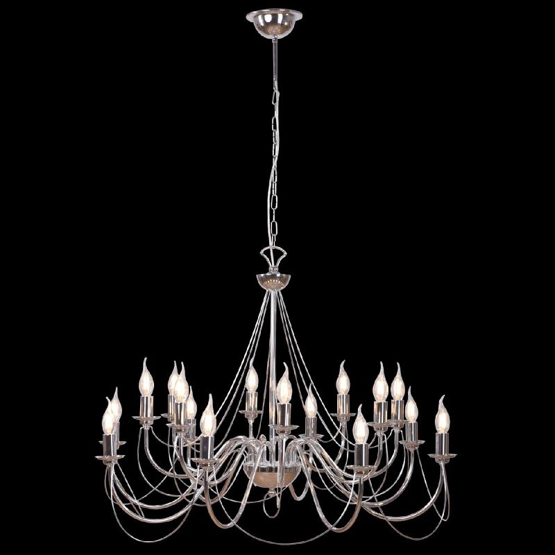 DOMILUCE LUSTRE RÉTRO, 16 AMPOULES, CHROME