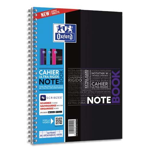 NOTEBOOK 160 PAGES (EN CARTE REMBORDÉE RIGIDE), SÉYÈS (TECHNOLOGIE RÉGLURE SCRIBZEE). FORMAT B5 - LOT DE 2
