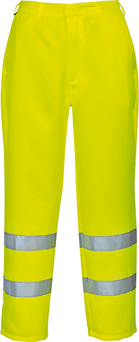 Pantalon hi-vis poly-coton jaune e041, l_0