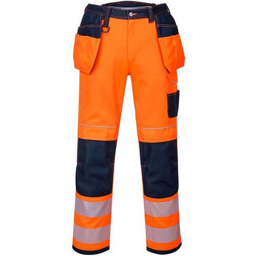 PANTALON HAUTE-VISIBILITÉ PW3 T501 BLEU/ORANGE 44 - PORTWEST
