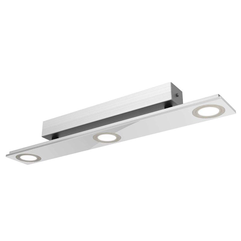 EVOTEC PLAFONNIER LED À 3 LAMPES PANO, MÉTALLIQUE
