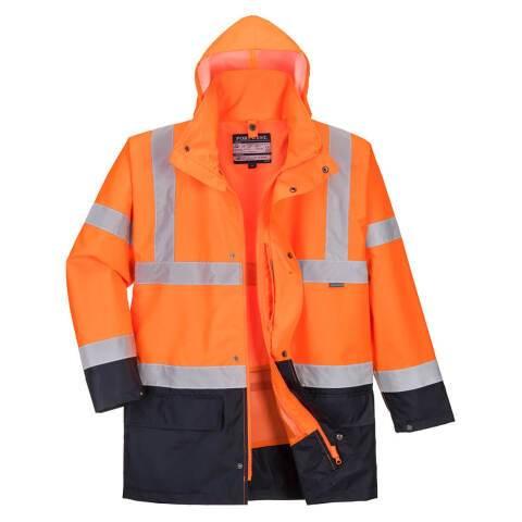 PORTWEST S766 PARKA 5 EN 1 ESSENTIEL BICOLORE ORANGE/MARINE - TAILLE M