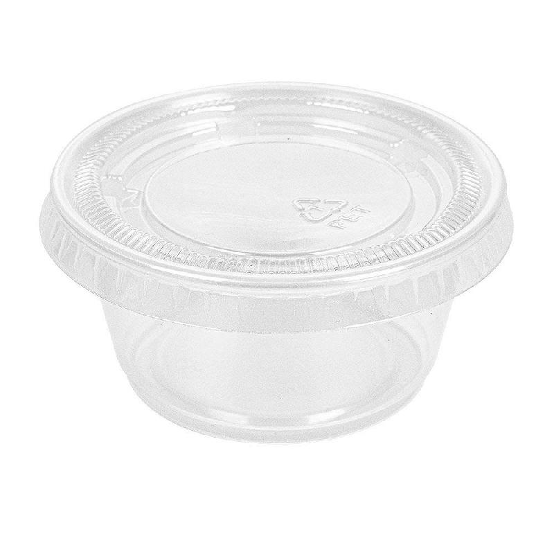 Pot à sauce + couvercle transparent 60ml Ø6,2x3,2cm - par 1200_0