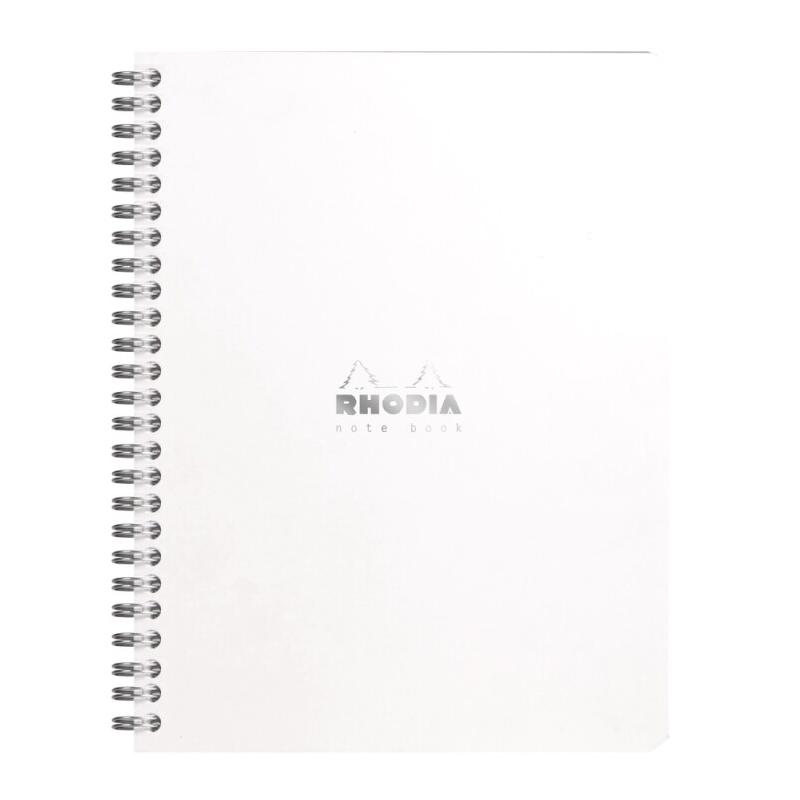 RHODIA Lot de 5 Notebook Classic blanc 16x21, 160p./80 feuilles microperforées 80 g/m² reliure intégrale, dot grid - 3037921934418_0