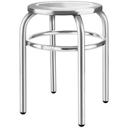 Royal Catering - Royal Catering Tabouret INOX RCEH-40 (INOX, 29 cm de diamètre, hygiénique et Moderne, 1,6 kg, 43x37cm) - 4250928635617_0