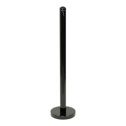 Securit® Poteau pour Fumeurs - Cendrier Extérieur Noir 4.6KG - noir inox ECM-SP-BL-SM_0