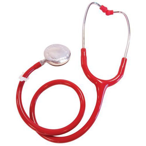 STÉTHOSCOPE SPENGLER LAUBRY CHROME SIMPLE PAVILLON ROUGE - SPENGLER