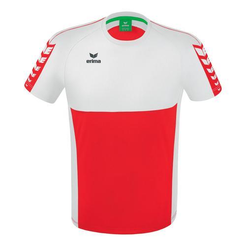 T-SHIRT ENFANT - ERIMA - SIX WINGS ROUGE/BLANC