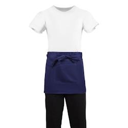 Tablier Serveur Court Whites Bleu Marine - Whites Chefs Clothing - bleu 0698142424350_0