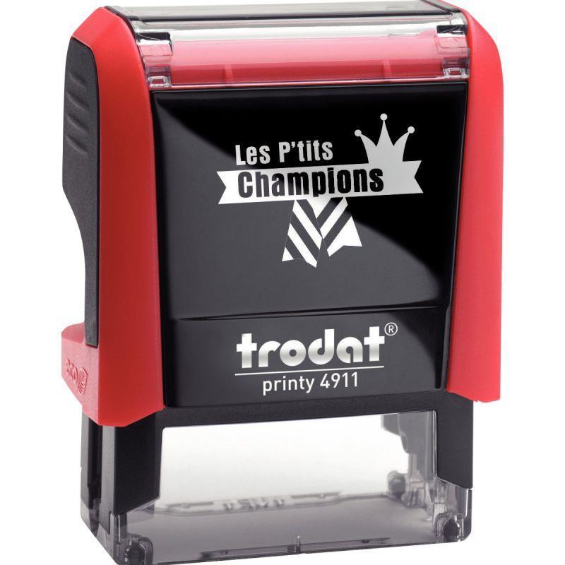 Tampon Les P'tits Champions - Formule 'Champion excellent' - Trodat écologique et rechargeable_0