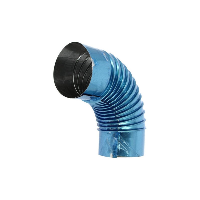 COUDE PLISSÉ À 90° ALUMINIÉ 125 MM - TEN - 372125