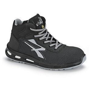 U-Power Chaussures de sécurité mixtes hautes Stego S3 - Noir et gris - Taille 40_0