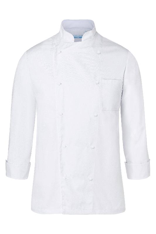 VESTE DE CUISINE POUR HOMME BASIC, NOIRE ; TAILLE : XS
