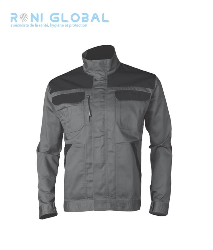 Veste de travail en coton - Coupe droite, 5 poches, bi-couleur - COMMANDER COVERGUARD_0
