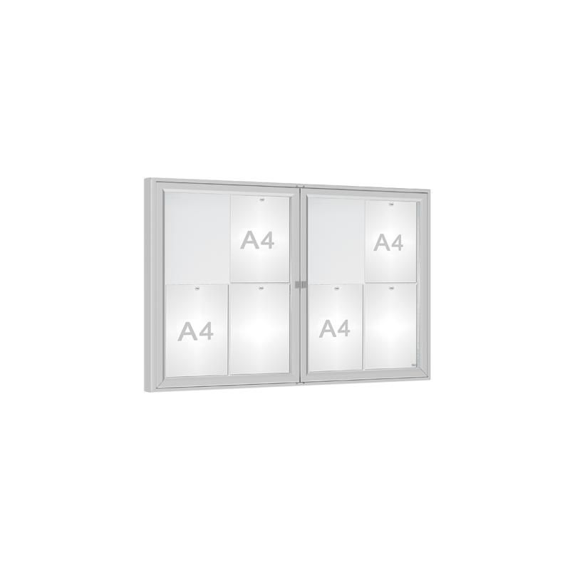 Vitrine extérieure 1000 - affichage simple face, verre sécurisé ou Plexichocs®, multiples options et formats_0