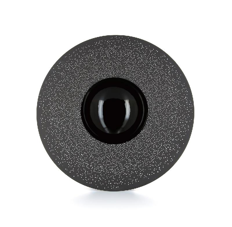 ASSIETTE EXTRA CREUSE ROND NOIR PORCELAINE Ø 30,3 CM SOLID REVOL