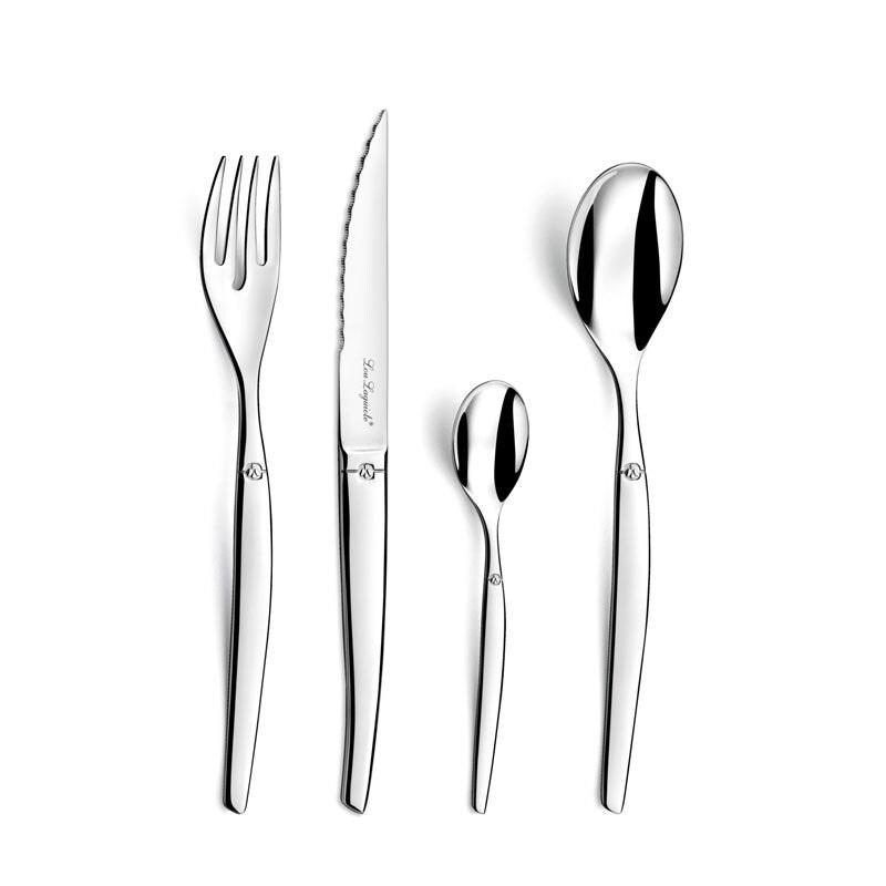 Amefa Ménagère JET LAG de 24 pièces - Inox - Lou Laguiole - MENAGERE-JET_0