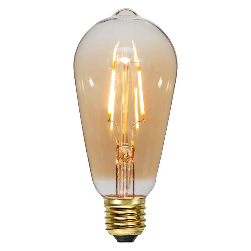 STAR TRADING AMPOULE LED À FILAMENT E27 0,75W 2000K VERRE AMBRÉ
