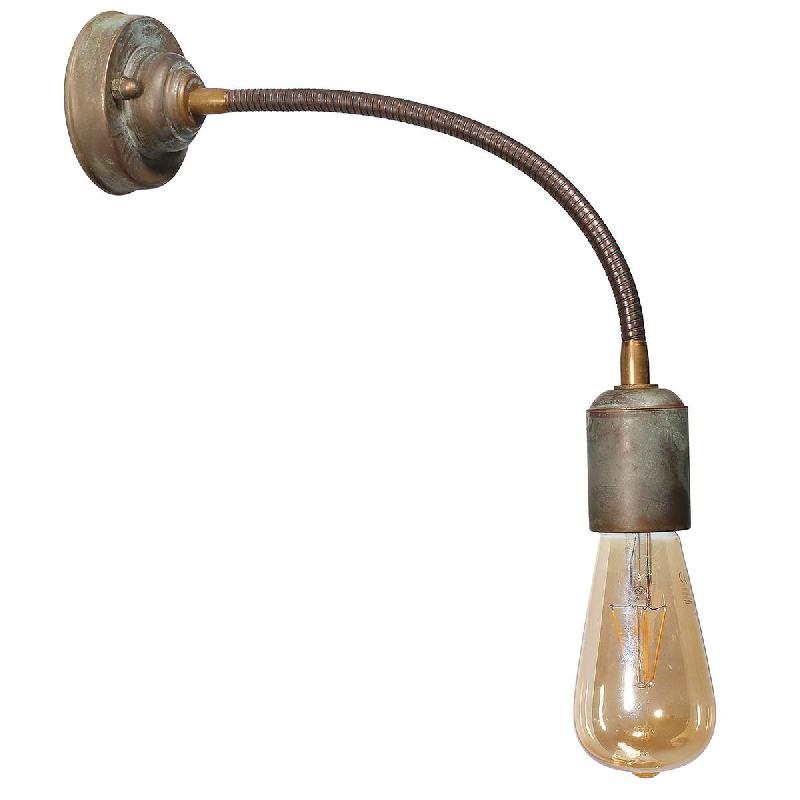 MORETTI LUCE APPLIQUE MURALE ALLEN, LAITON ANTIQUE, À 1 LAMPE