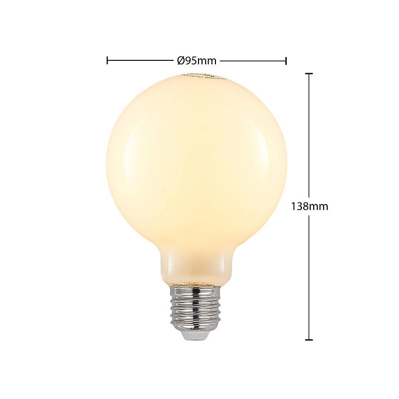 ARCCHIO AMPOULE LED E27 8W 2 700K G95 GLOBE OPALE 2X