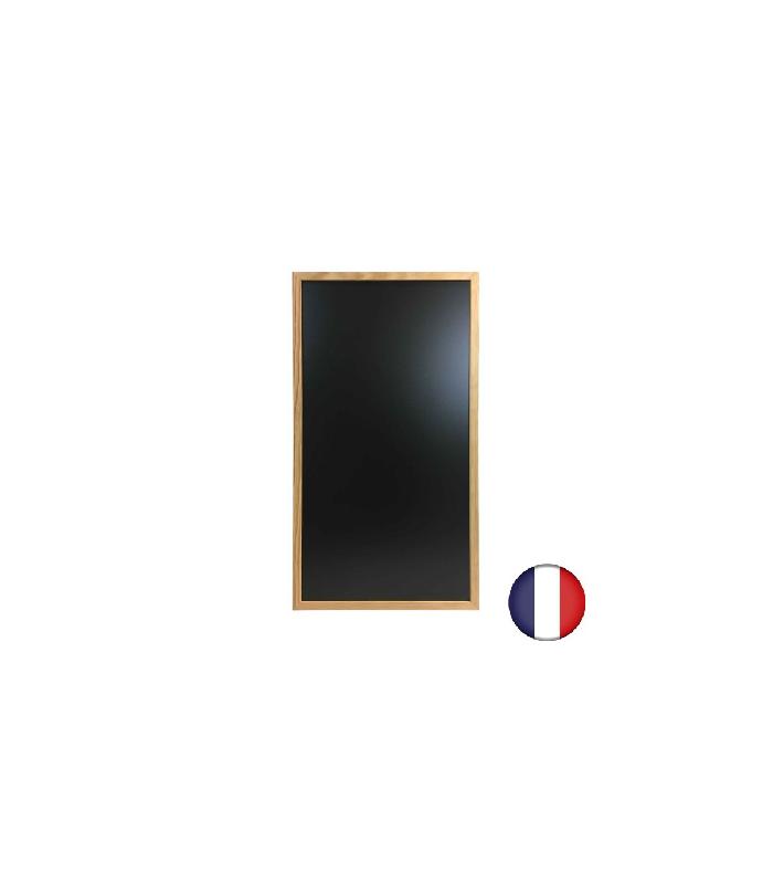 Ardoise murale cadre carré en bois - 100 x 55 cm - Référence: PFN220BRUT_0