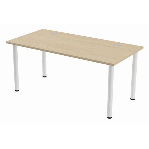 BUREAU TUBO 160 X 80 CM CHÊNE BLANC - MBA