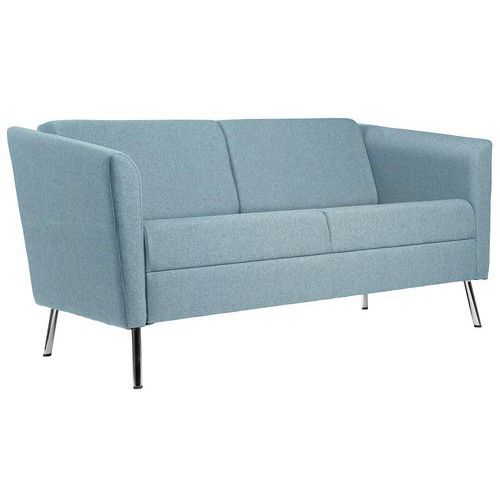 CANAPÉ WIND 2P PIEDS MÉTAL DOS. BAS ENDUIT PVC M2 SOURIS - GGI