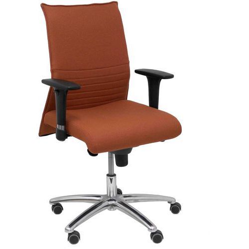 CHAISE ALBACETE ACCOUDOIRS RÉGLABLES - MARRON