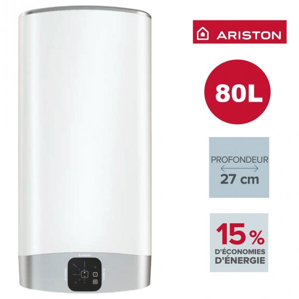 CHAUFFE-EAU ARISTON VELIS EVO 80L - VERTICAL/HORIZONTAL ELECTRIQUE 3626155