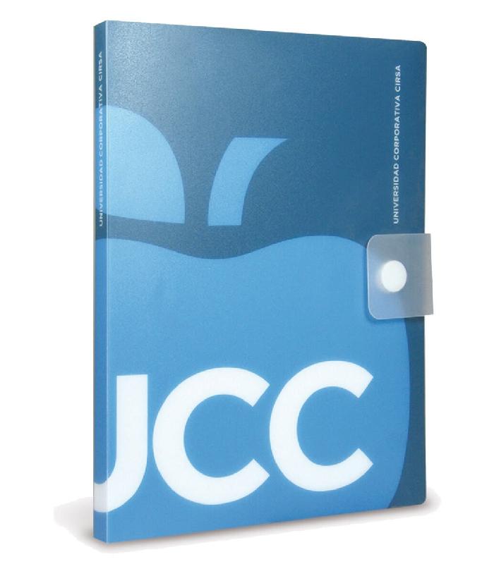 Chemise en polypropylène avec bloc-notes optionnel - opaque, translucide ou transparent - pour cours, congrès et conventions_0