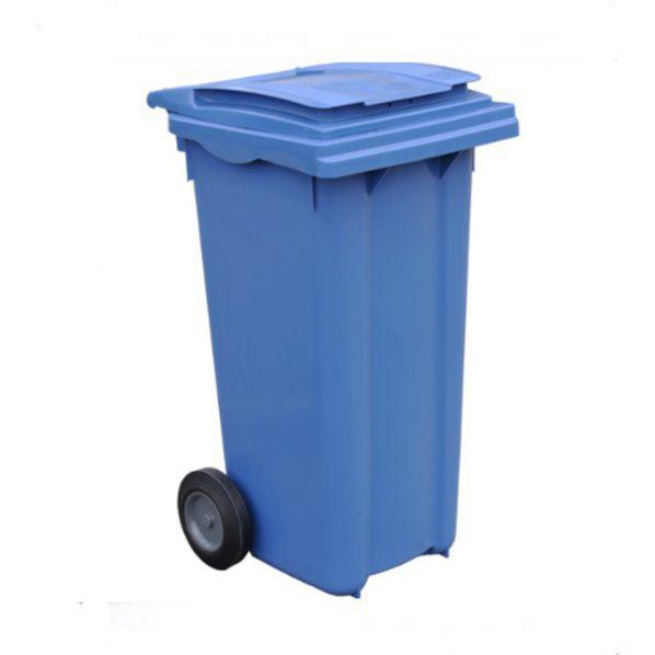 Conteneur poubelle Sulo - 120 litres Bleu - robuste et garanti 6 ans, norme européenne_0