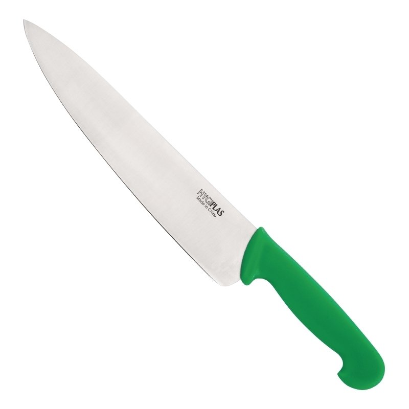 COUTEAU DE CUISINE HYGIPLAS 25 CM VERT