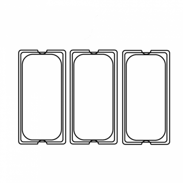 COUVERCLE GN 1/3 EN INOX POUR RÉFÉRENCE 181,70/71 32,5X18CM - AZ BOUTIQUE - GASTRONORME