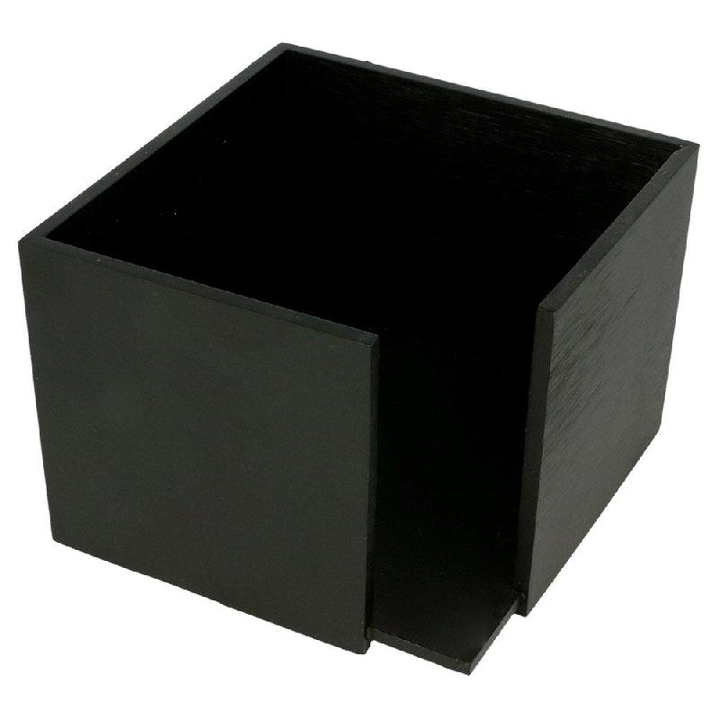 Distributeur de serviettes bambou noir 13,5x13,5x10cm_0