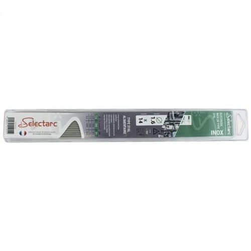 ÉLECTRODES INOX - DIAMÈTRE 3,2 MM LONGUEUR 350 MM - PAR 7 SELECTARC