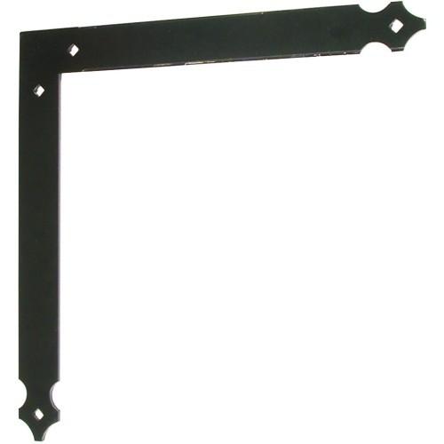 EQUERRE FESTONNÉE RÉGLABLE ALUMINIUM - 34X300 - NOIR TORBEL
