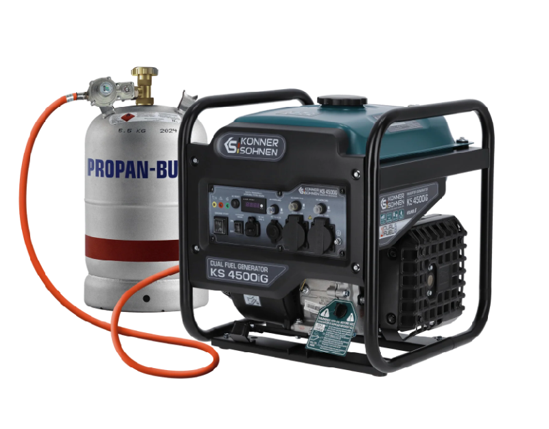 Groupe électrogène inverter hybride gaz/essence 4,5 kW - KÖNNER & SÖHNEN - 4500IG_0