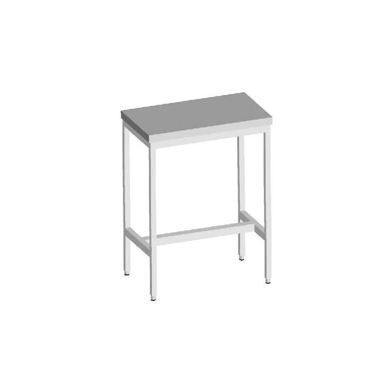 ITALCONCEPT L2G Table Inox Soudee Centrale, 850 x 800 x 800mm - 3616350013231_0