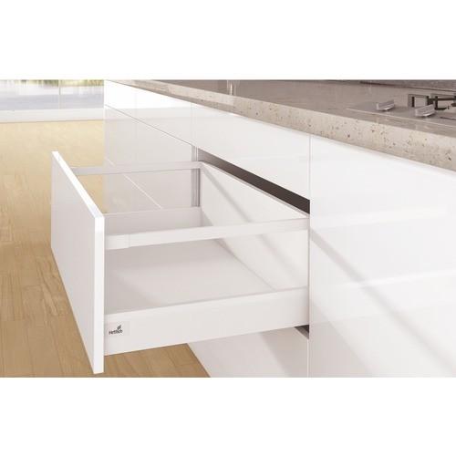 KIT TIROIR TRINGLES ARCITECH-PROFIL H94MM-DOS H250 MM-BLANC-L300 MM HETTICH