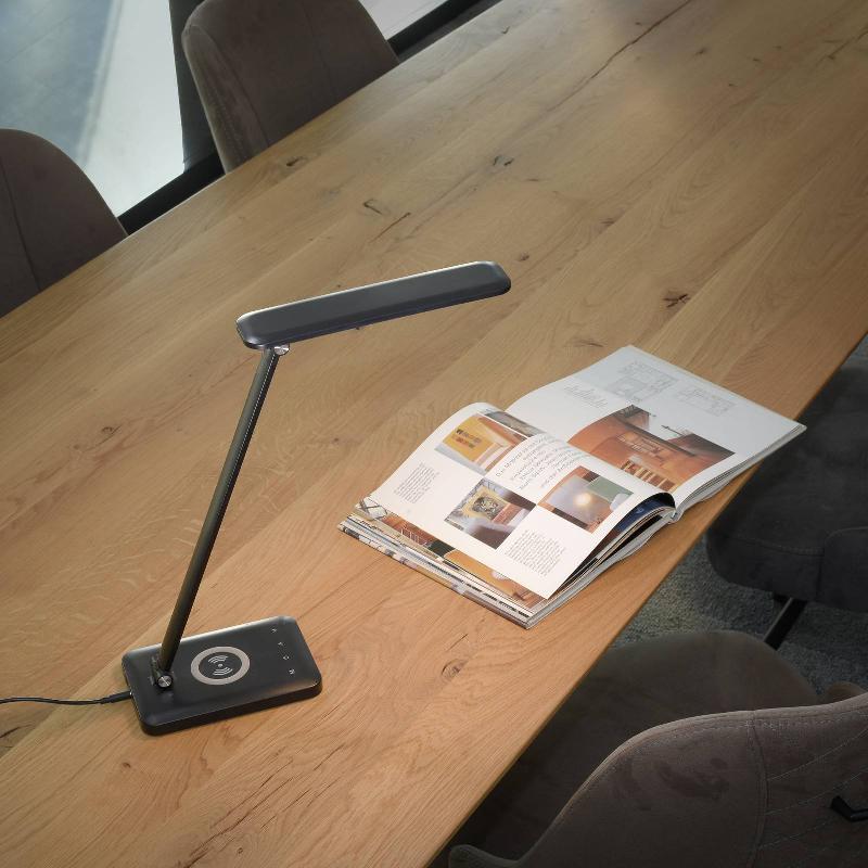 JUST LIGHT. LAMPE DE BUREAU LED FLORENTINA, NOIRE