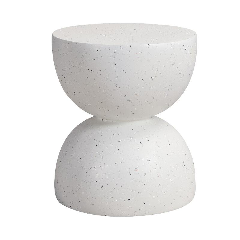 Merax Table d'appoint d'extérieur en MgO, résistante aux intempéries et durable, adaptée à une utilisation intérieure et extérieure, Terrazzo B_0